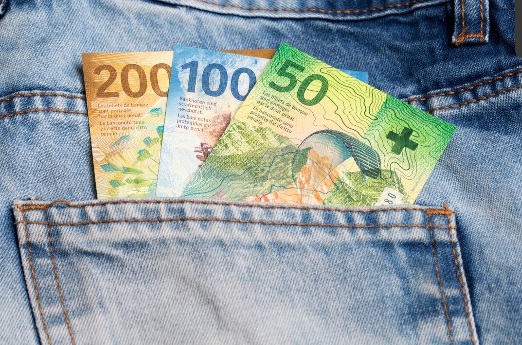 Schweizer-Geld-Spardruck-Reinigungsbranche