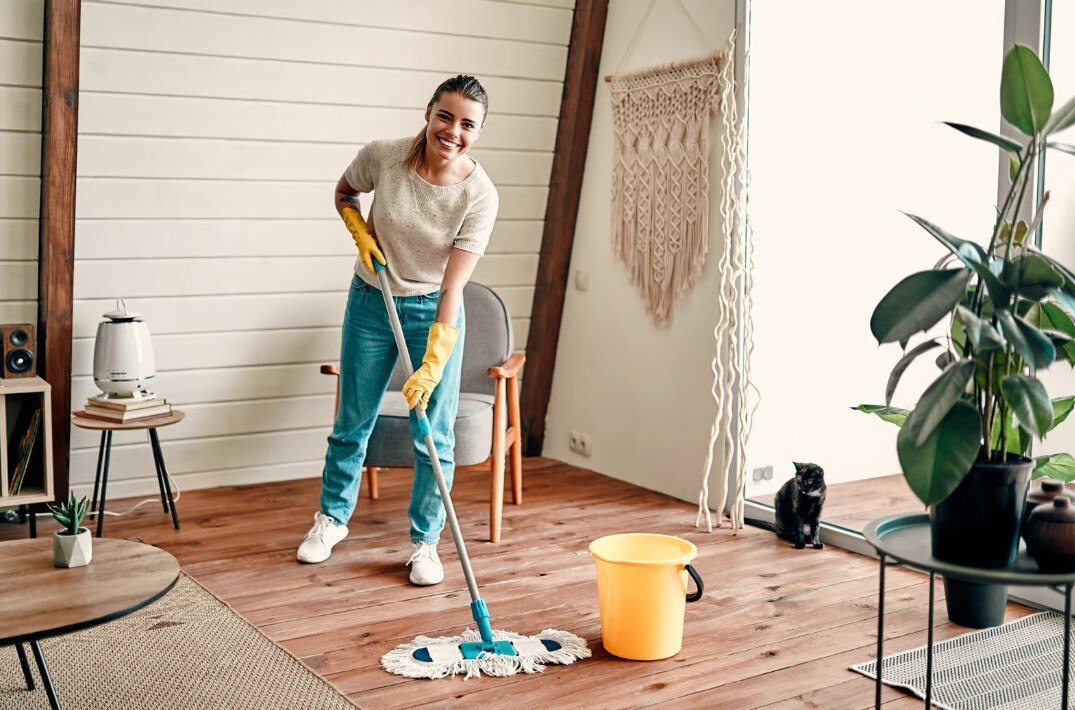 26-02-17-Frau-Parkett-Reinigen